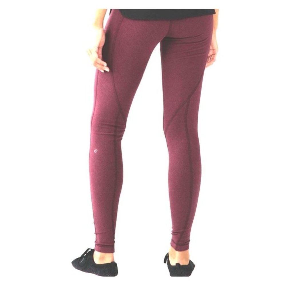 lululemon Wunder Under Wee Stripes Wine Berry Legging (Size 4 - XS/S)